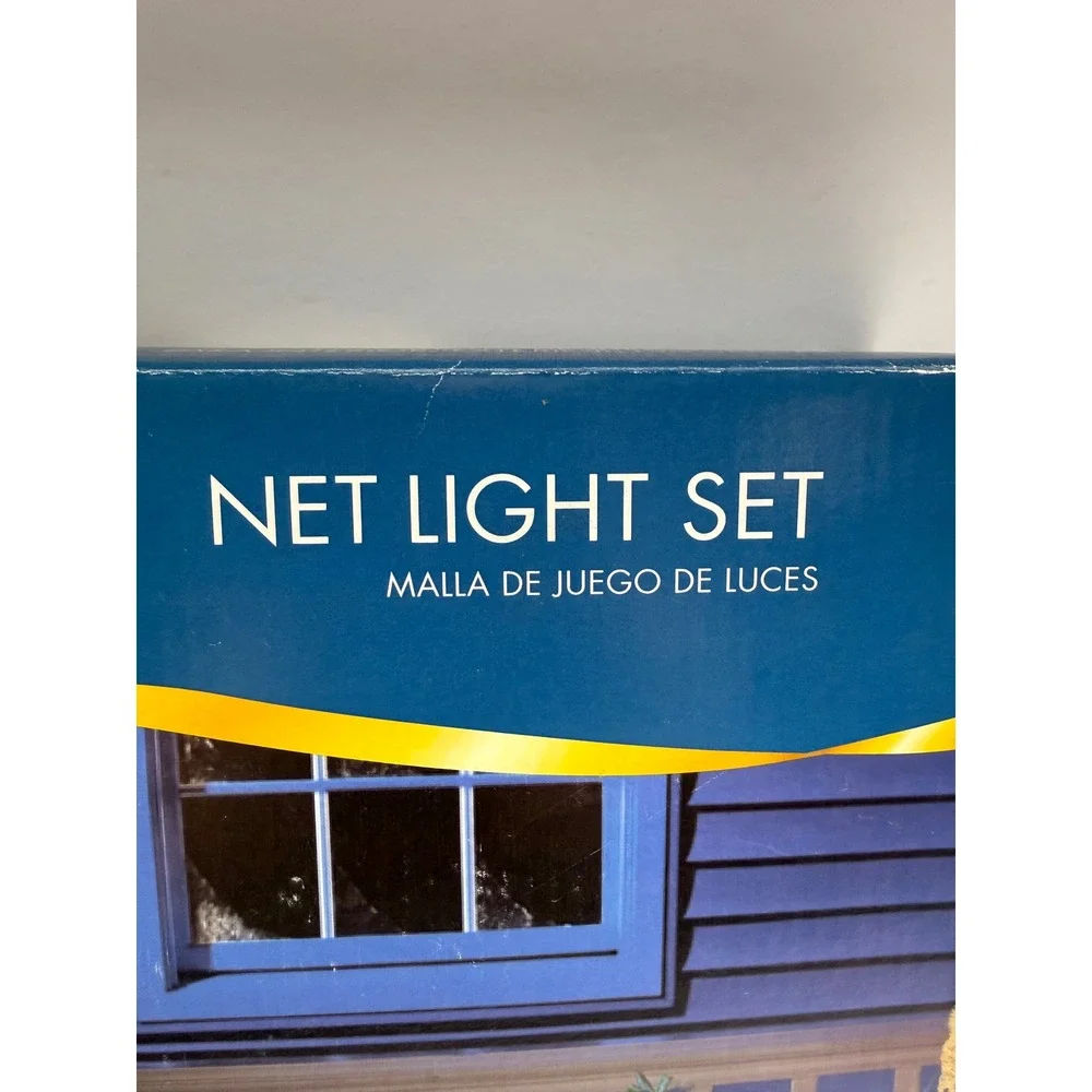 Holiday Time 150 Count Clear Net Light Set Green Wire Indoor Outdoor 6ft x 4ft